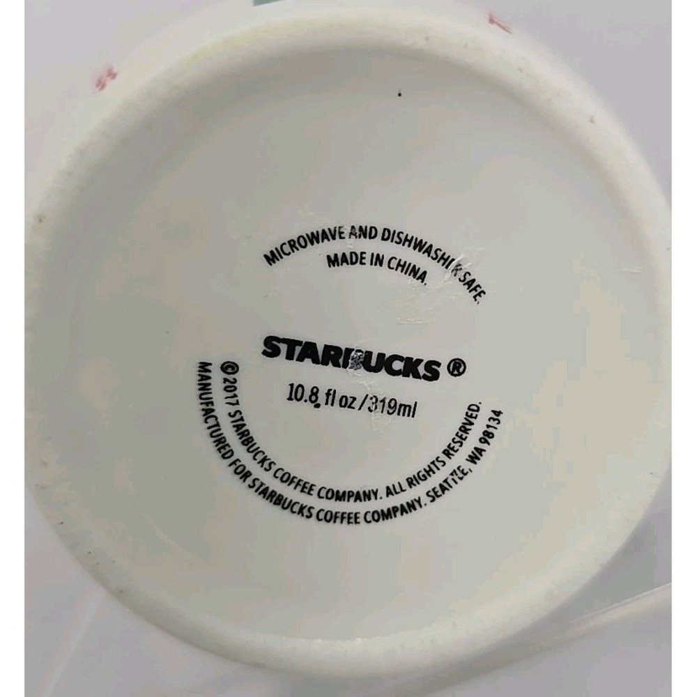 Starbucks 2017 Christmas Holiday Tree Ceramic Coffee Mug 10.8 fl. oz. - Picture 5 of 5